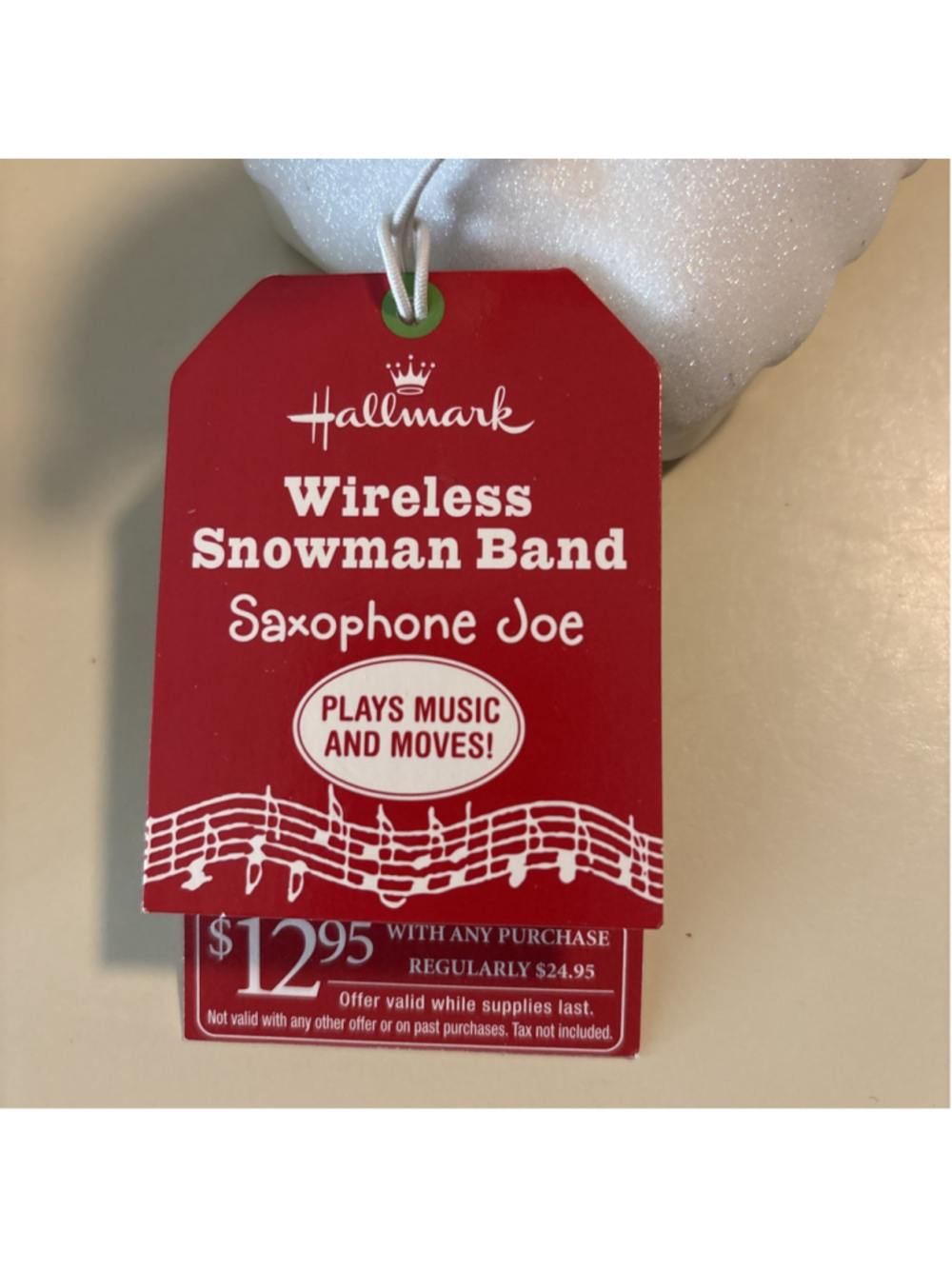 Hallmark Saxophone Joe Wireless Musical Animated Snowman Band 2010 Works - Picture 2 of 4